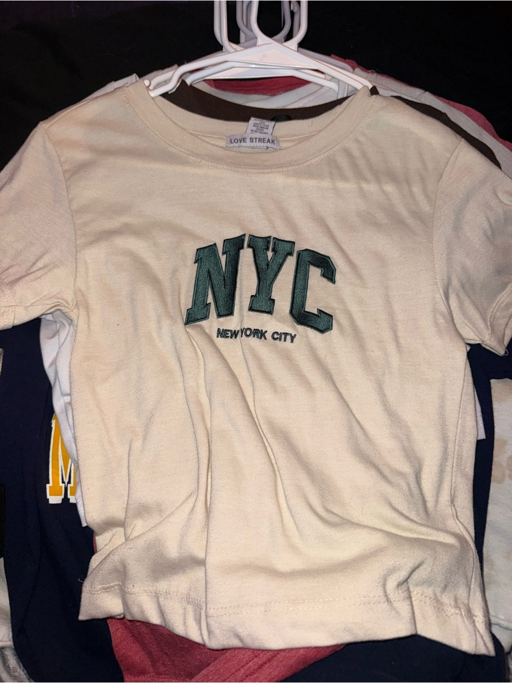 Love Streak Cream NYC Graphic Short Sleeve Tee